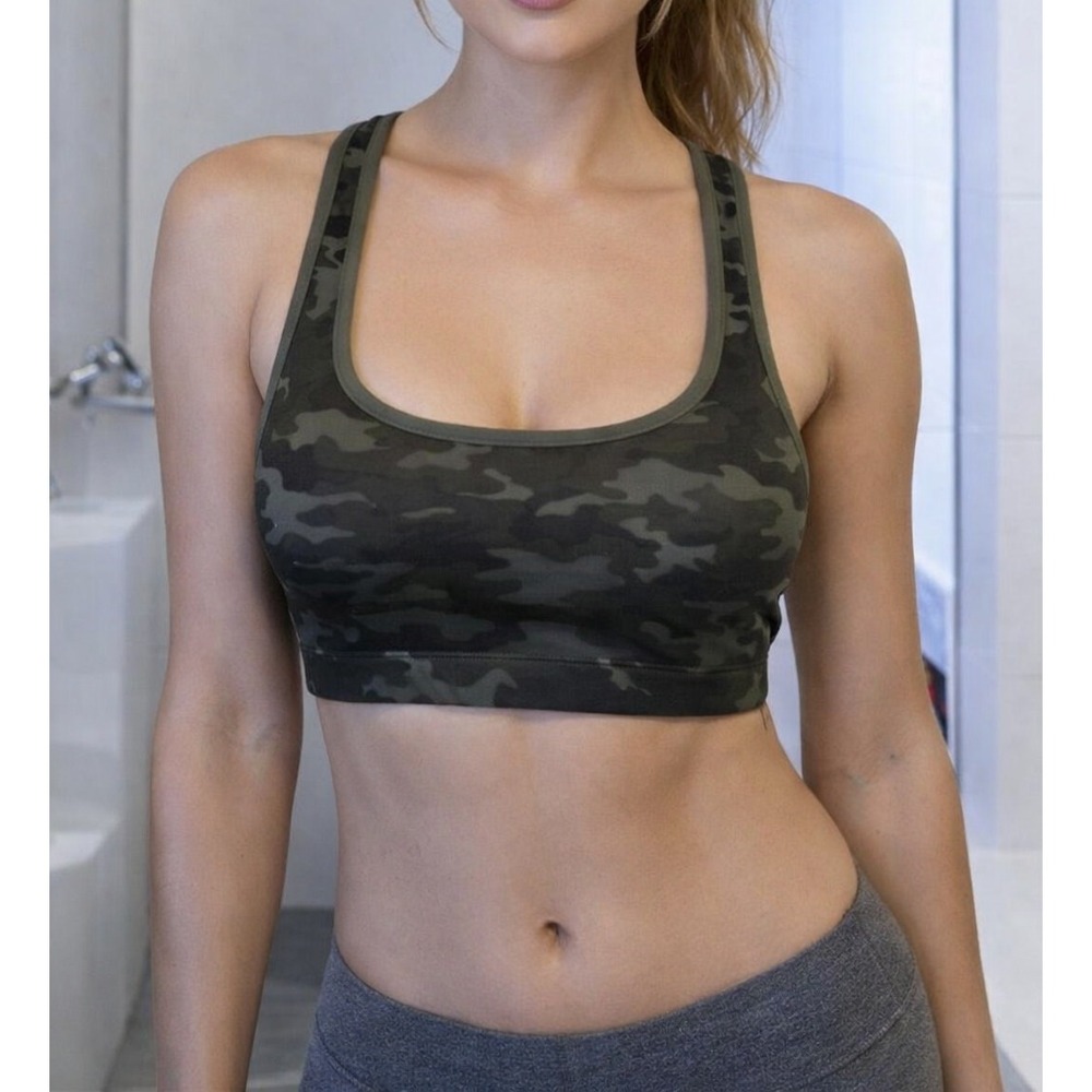 Bra Camouflage Fitness Sports Bra (Size Small)‎